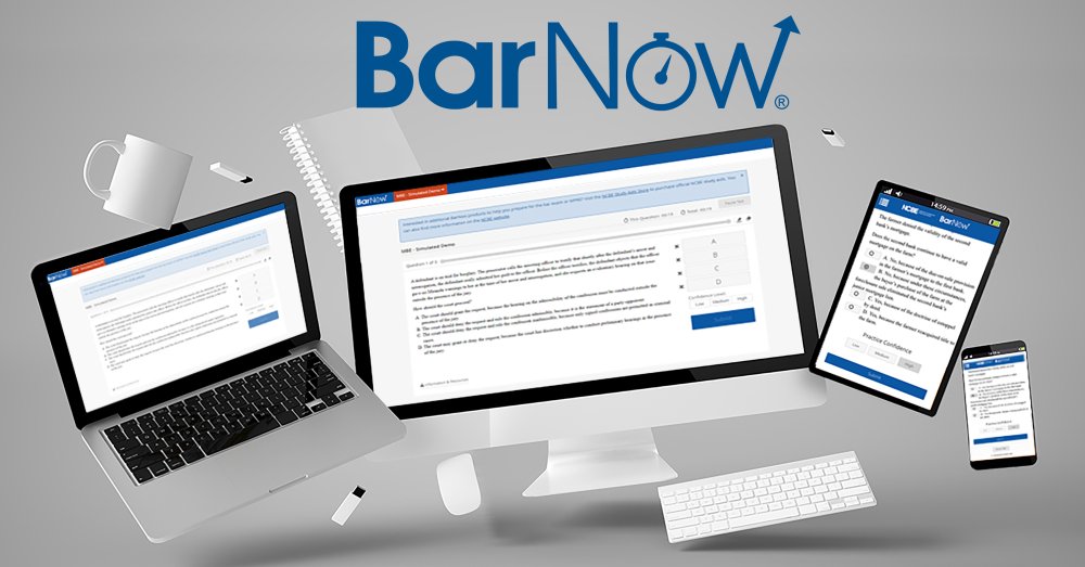 Photo of BarNow Study Aid Platform on multiple devices