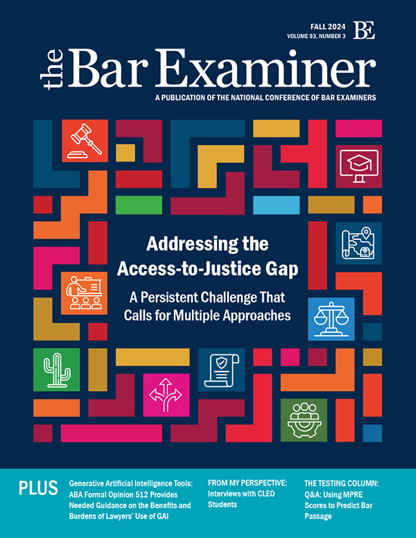 Fall 2024 Bar Examiner Cover